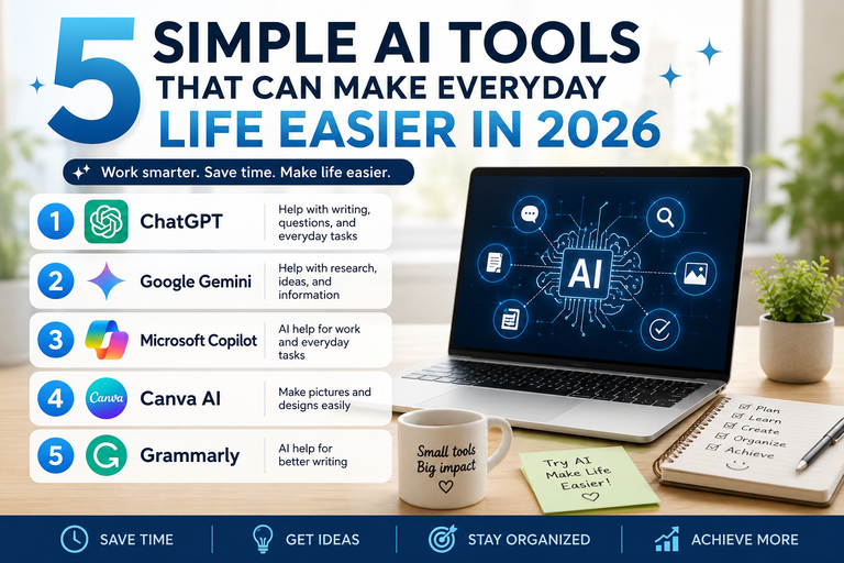 5 simple AI tools that can make everyday life easier in 2026