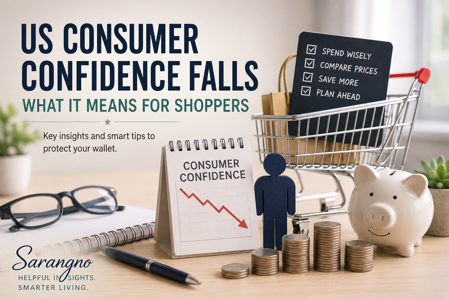 US consumer confidence falls as Americans worry about inflation, jobs, and household spending