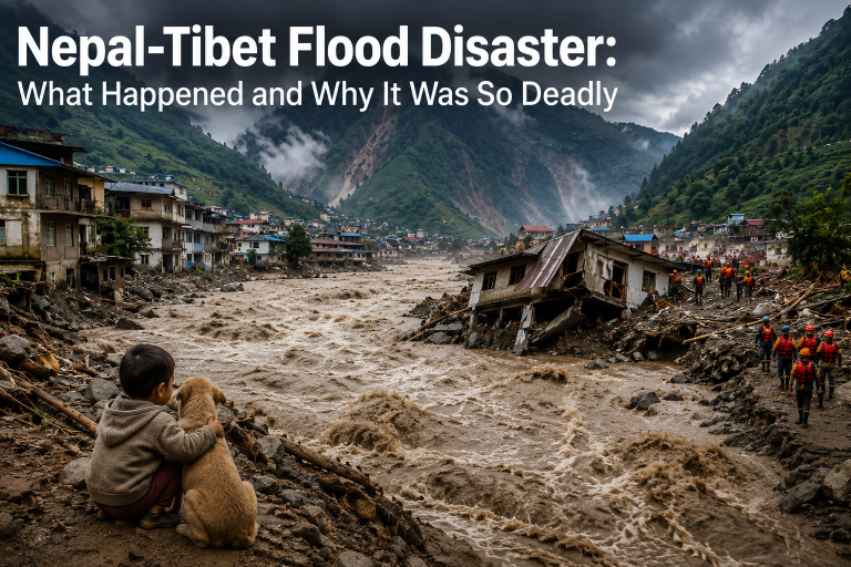 Nepal-Tibet Flood Disaster in the Himalayan region