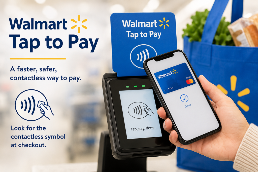 Walmart Tap to Pay contactless payment at checkout