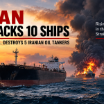 Iran attacks 10 ships after U.S. destroys 5 Iranian oil tankers